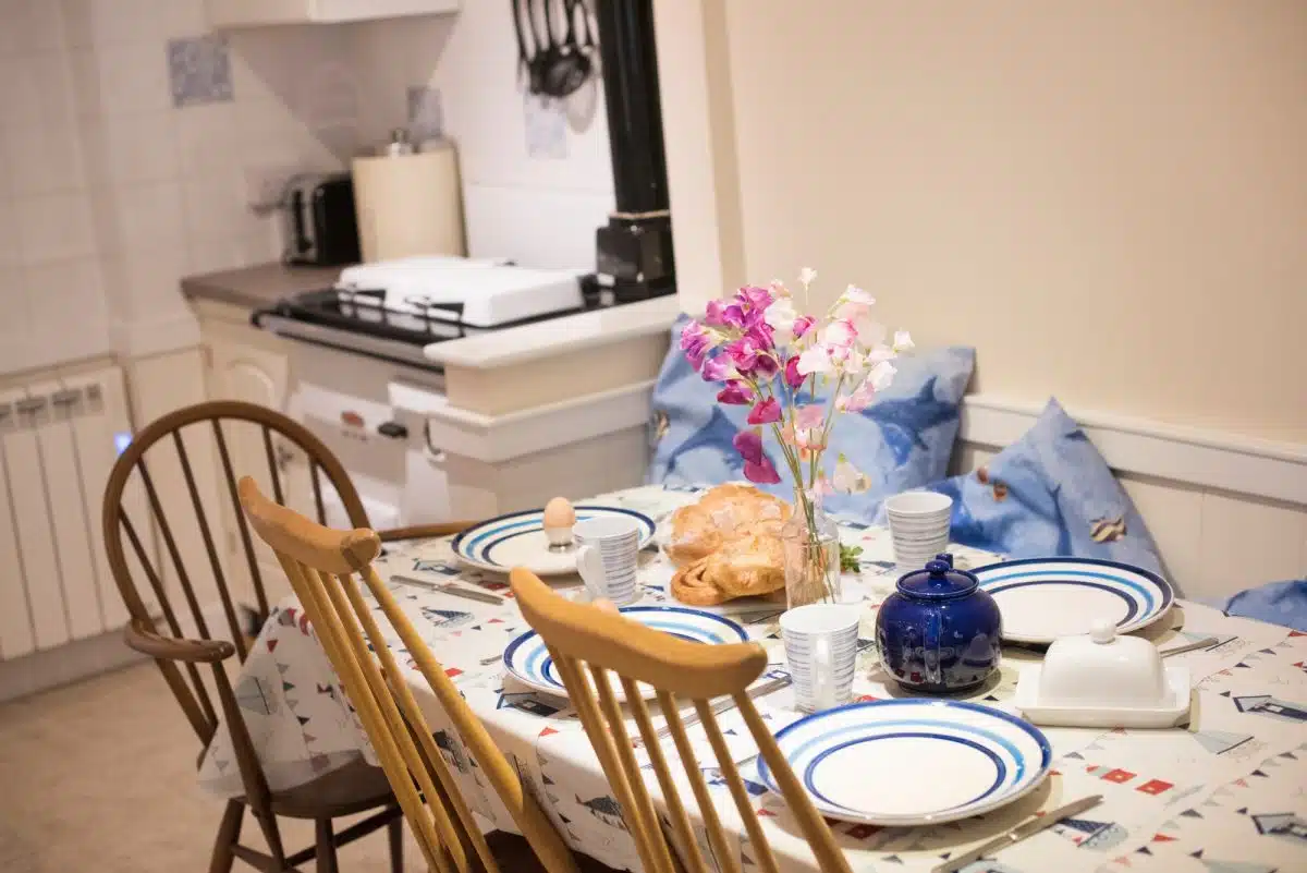 Maypole Cottage kitchen with Aga