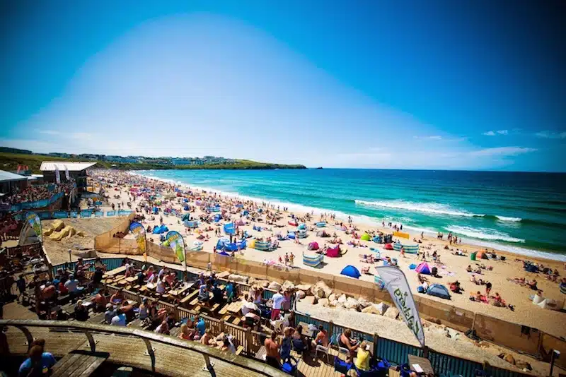 Boardmasters Festival at Fistral Beach in Newquay