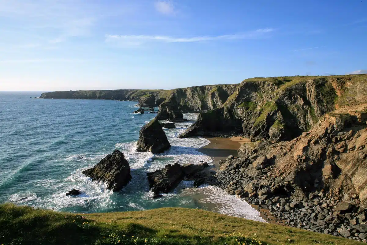 bedruthan steps park head cornwall