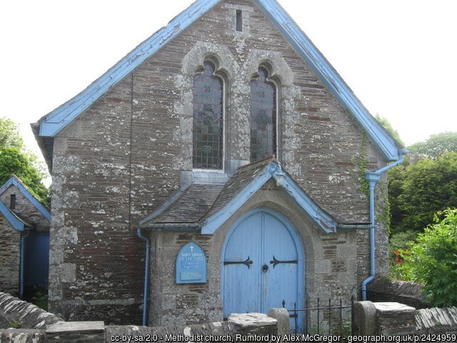 Rumford Methodist Chapel in Cornwall