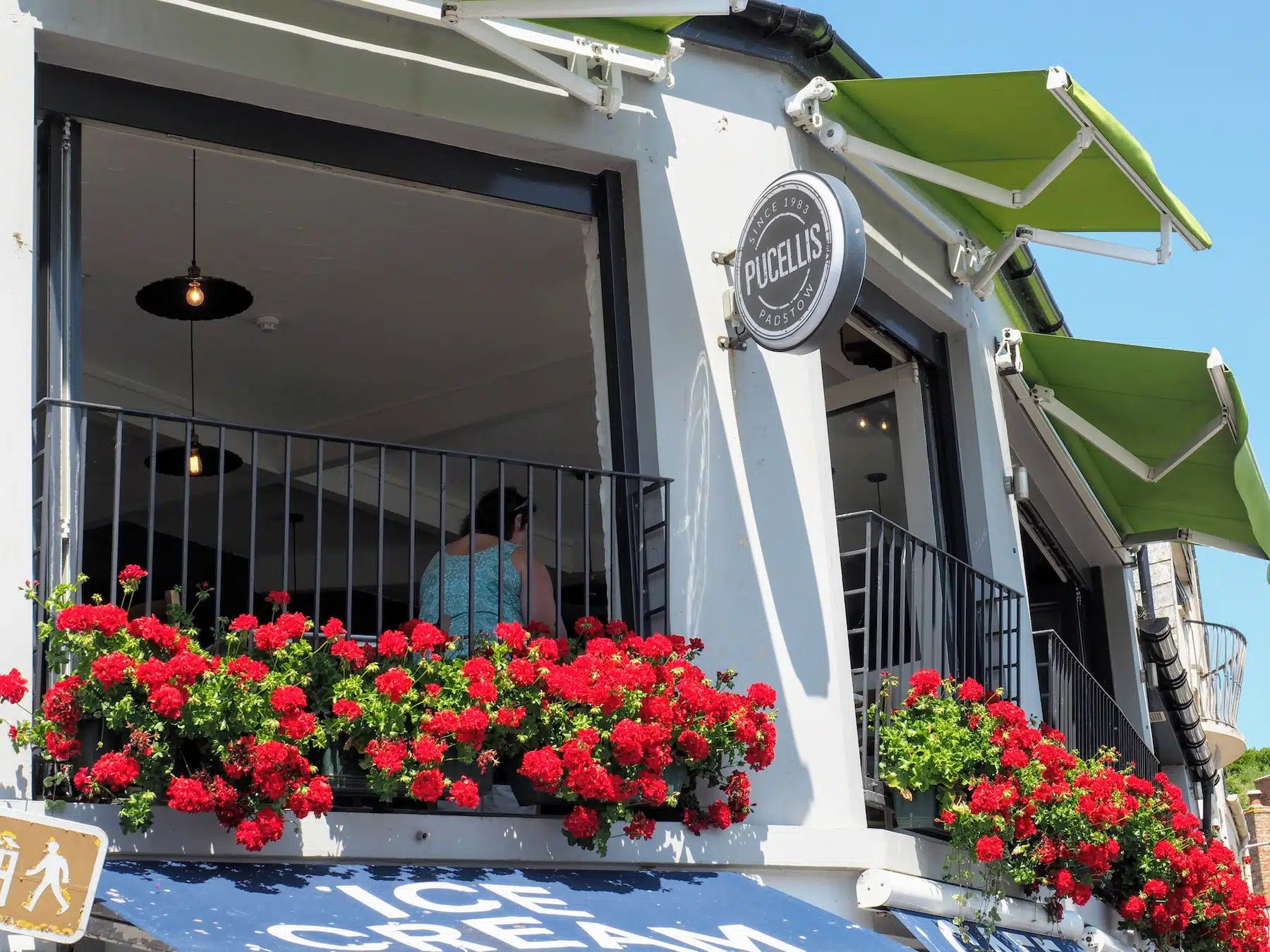 Upstairs at Pucellis in Padstow