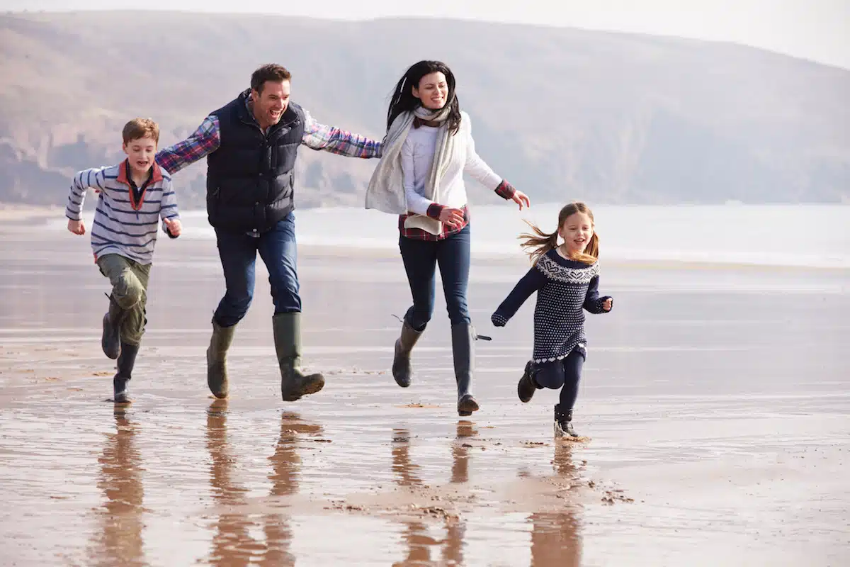 family-beach-cornwall