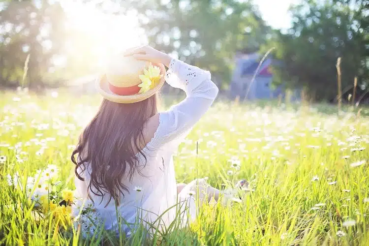 woman-enjoying-warm-weather-cornwall