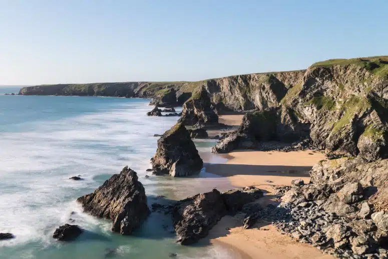 Autumn at Bedruthan Steps in Cornwall