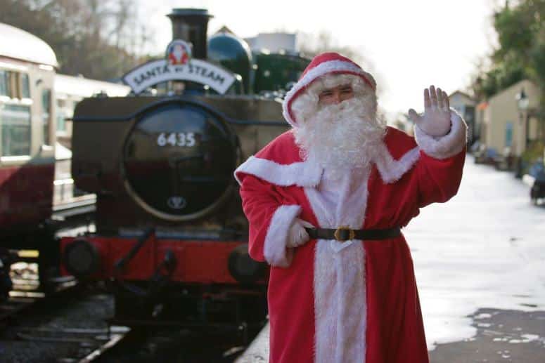 Santa train in Cornwall