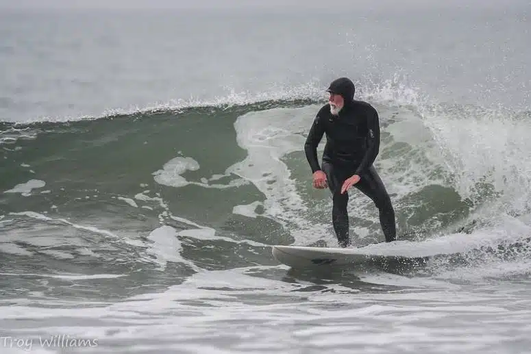 Cold water surfing in Cornwall