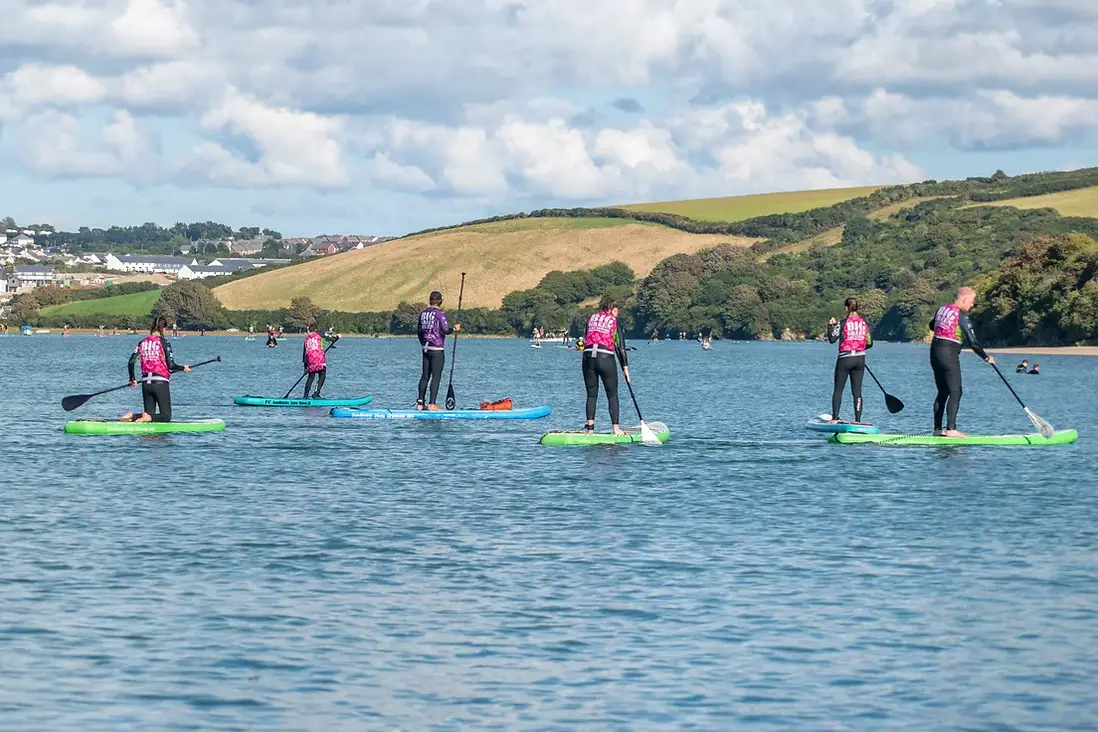 Stand up paddle boarding on The Gannel Cornwall