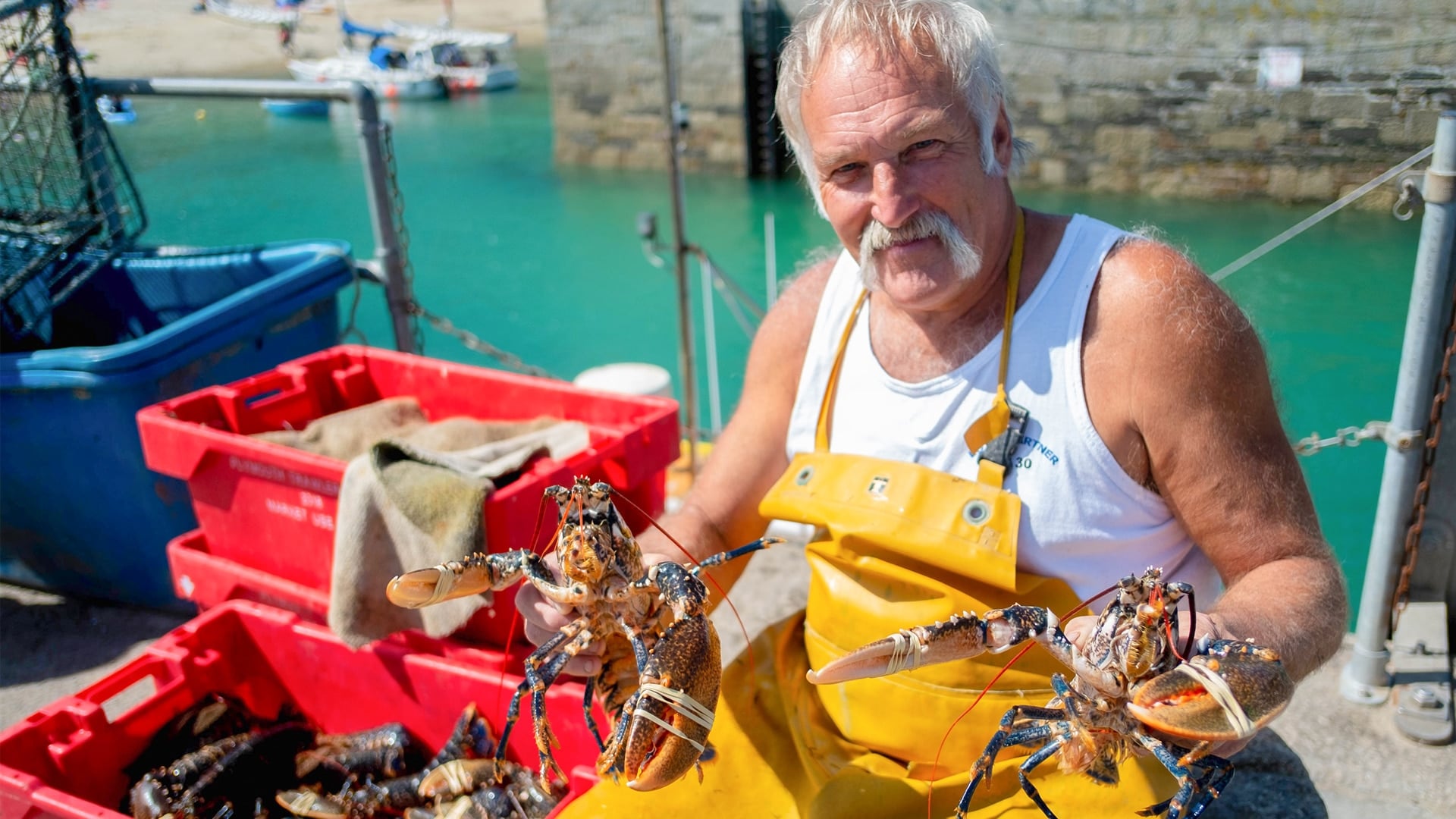 Fisherman on Devon & Cornwall TV programme
