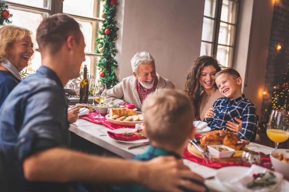 Family Christmas dinner