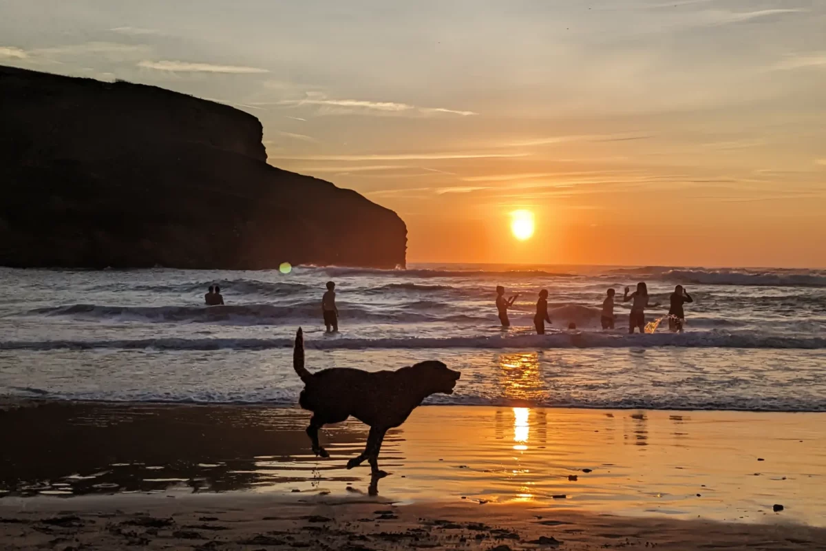 Sunset at Mawgan Porth Beach by Elliot Walker