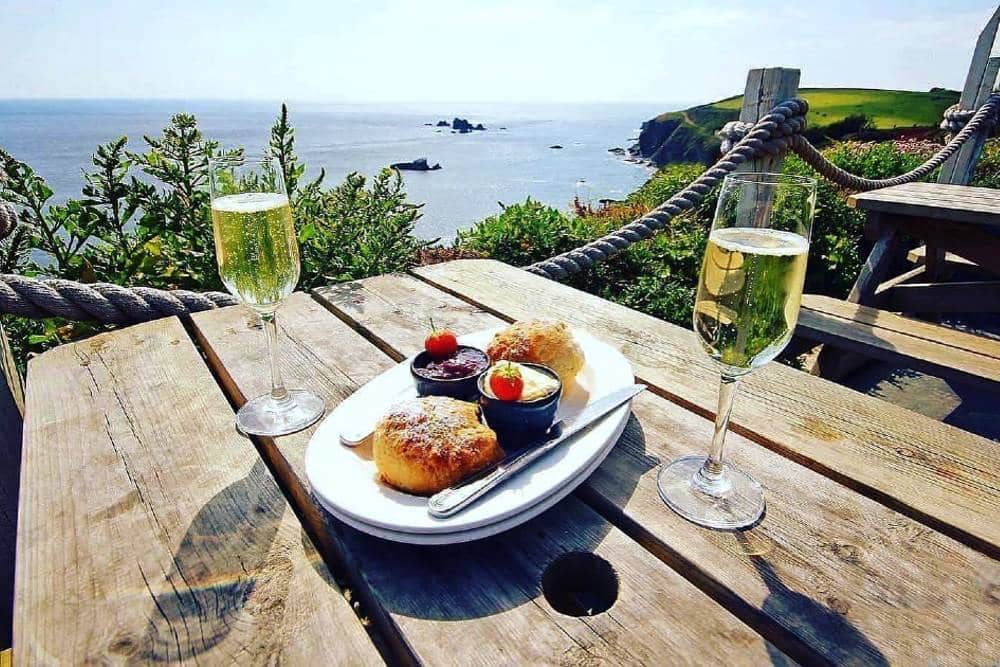 Wavecrest cafe cream tea