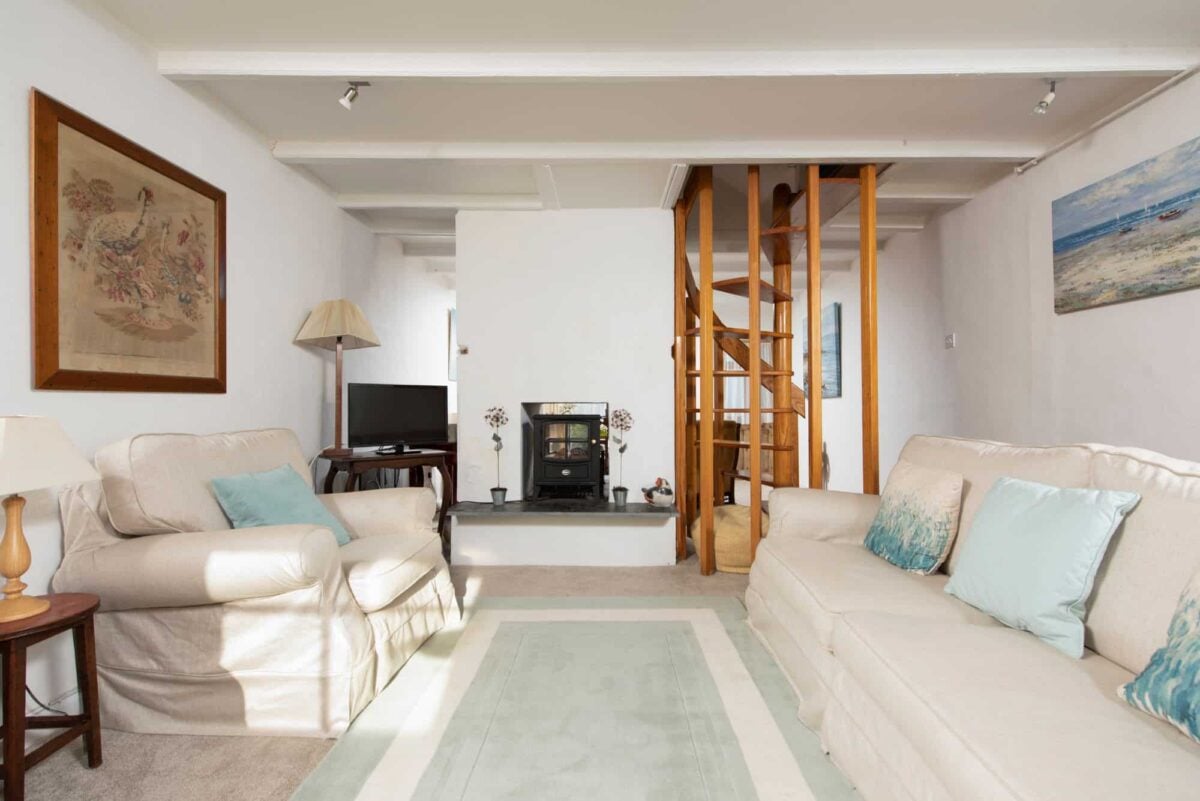 Living room at Dove Cottage, Padstow