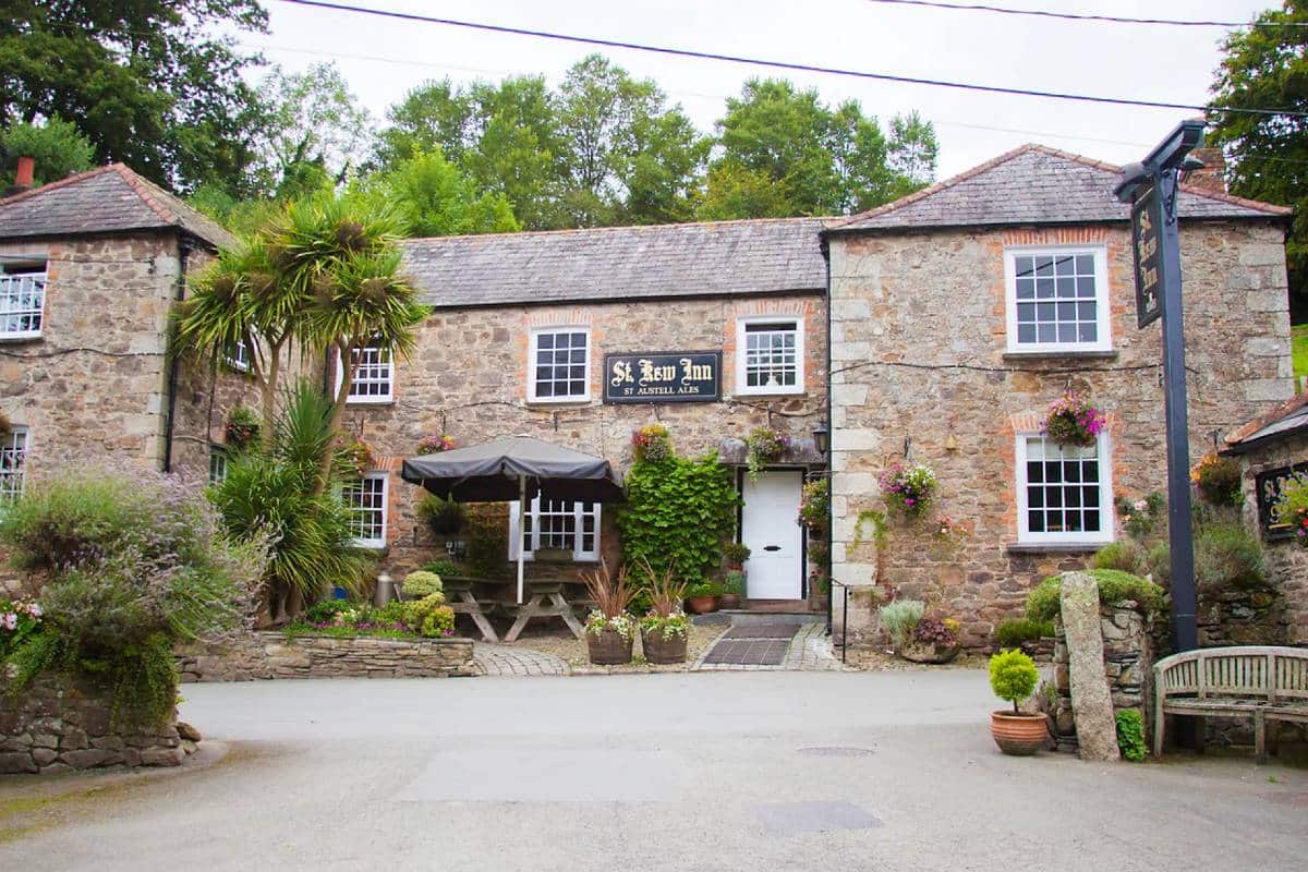 Outside the St Kew Inn