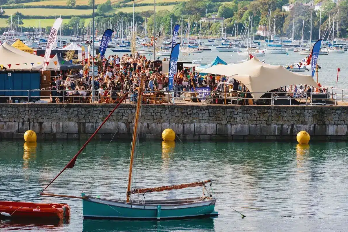 View of the quay at Falmouth Food Festival