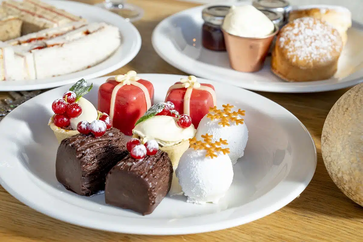 Festive cream tea