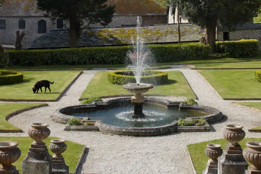 Formal gardens at Prideaux Place in Padstow